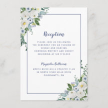 Empfang Wedding Floral Watercolor