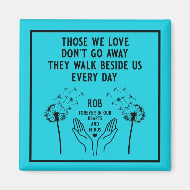 Empfang zur Gedächtnisbeerdigung Magnet (Vorne)