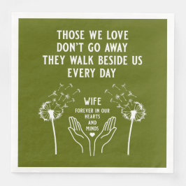 Empfang zur Gedächtnisbeerdigung Serviette