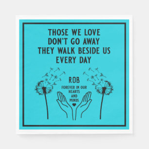 Empfang zur Gedächtnisbeerdigung Serviette