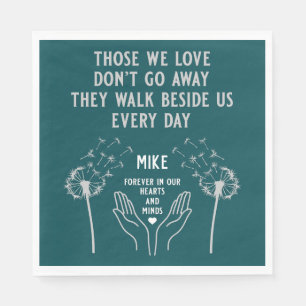 Empfang zur Gedächtnisbeerdigung Serviette