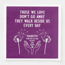 Empfang zur Gedächtnisbeerdigung Serviette