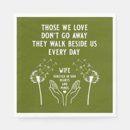 Empfang zur Gedächtnisbeerdigung Serviette