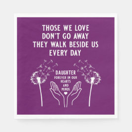 Empfang zur Gedächtnisbeerdigung Serviette