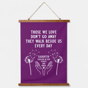 Empfang zur Gedächtnisbeerdigung Wandteppich Mit Holzrahmen