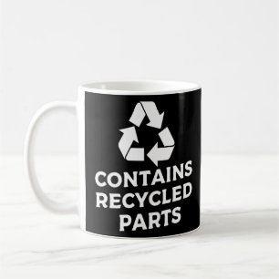 Empfänger der Niere Ich laufe auf Ersatzteilen Kaffeetasse