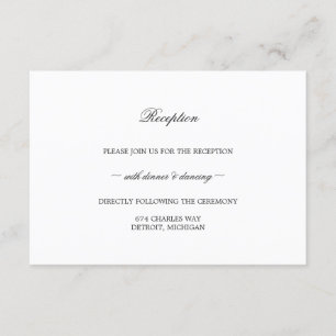 Empfangs-Karte - die BESTE Reihe Begleitkarte