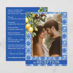 💙🍋Empfangsdetails  Azul & Limone Romance  Begleitkarte