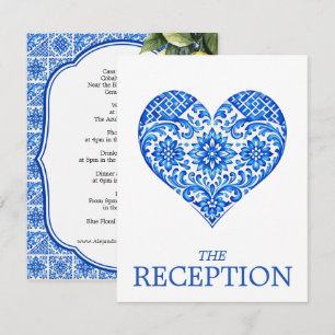 💙🍋Empfangsdetails Azul & Limone Romance Begleitkarte