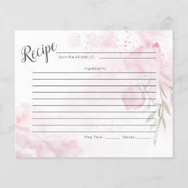 EMPFANGSKARTE | Pastel Dusty Pink Rose und Rosehip