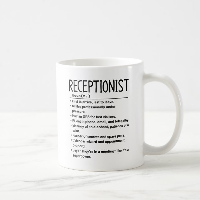 Empfangsmitarbeiter Kaffeetasse (Rechts)