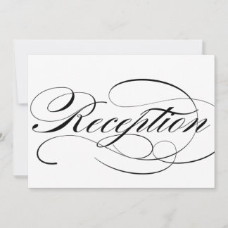 Empfangsschild für Hochzeit in schöner Schrift
