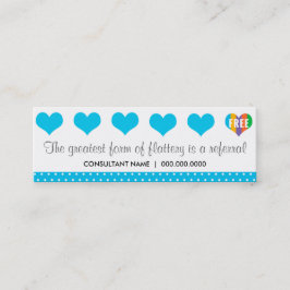 Empfehlungs-Lochkarte Treuekarte