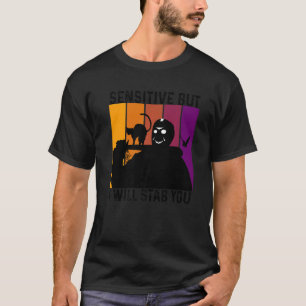 Empfindlich, aber ich werde dich mit Katze Vintage T-Shirt