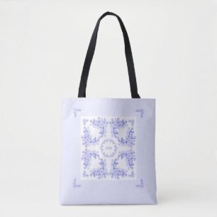 Empfindliche blasse Lavendel-Blumen-Tasche