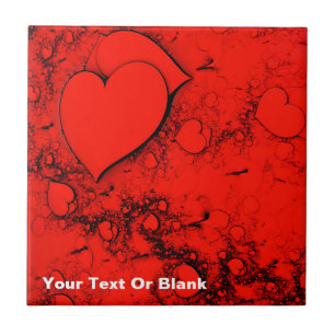 Empfindliche Herzen Fliese