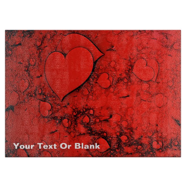 Empfindliche Herzen Schneidebrett (Vorderseite)