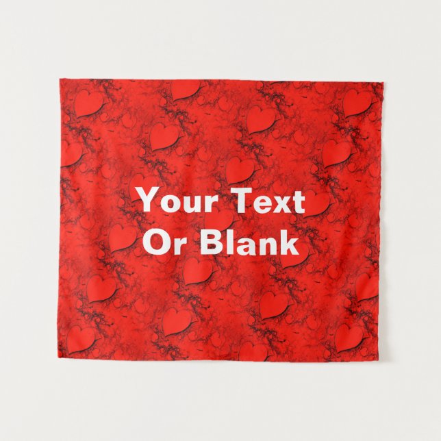 Empfindliche Herzen Wandteppich (Vorderseite (Horizontal))