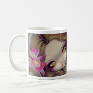 "Empfindliche Orchideen-Meerjungfrau-" Tasse