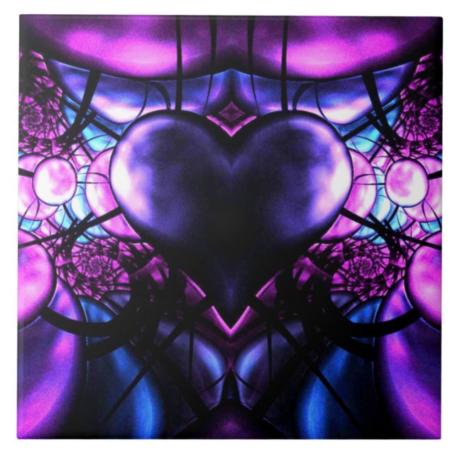 Empfindliches Herz des Skorpions Fliese (Vorderseite)