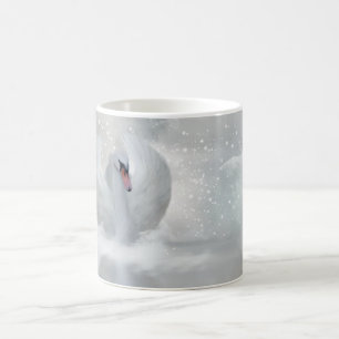 Empfindliches Schwan-Tassen-Weihnachtsgeschenk Tasse