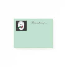 Empfohlene Post-it Notes 3M, 4x3 inch. "Erinnerung