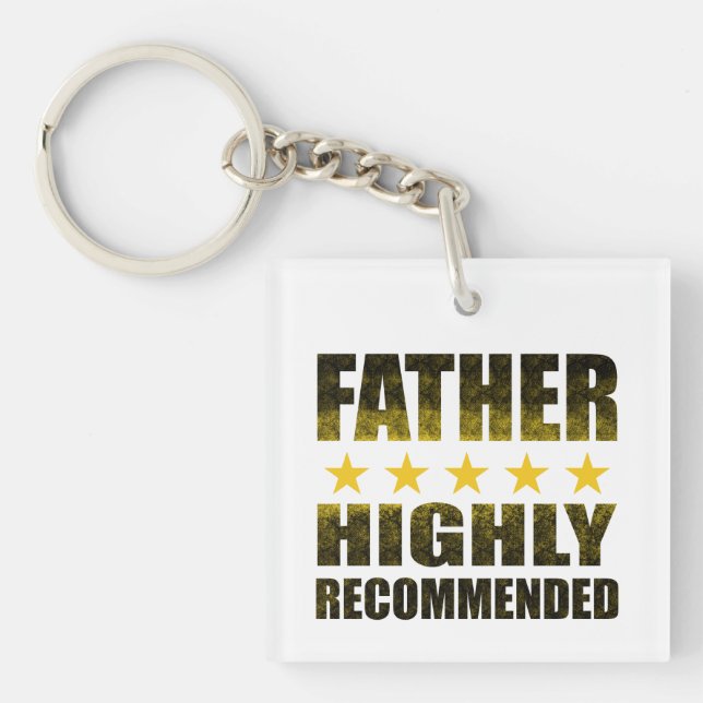 Empfohlener 5-Sterne-Vater Schlüsselanhänger (Vorderseite)