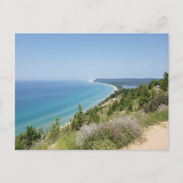 Empire Bluff Lookout, Sleeping Bear Dunes NL, MI Postkarte (Vorderseite)