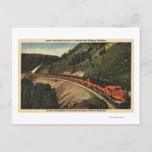 Empire Builder Train Postkarte