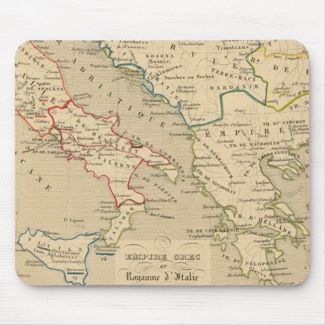 Empire Grec et Royaume d'Italie 774 a 900 Mousepad (Vorne)