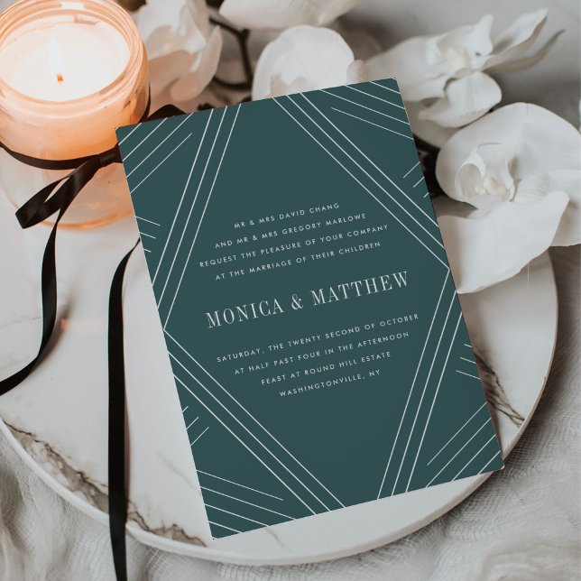 Empire Hochzeit | Jasper Einladung (Von Creator hochgeladen)