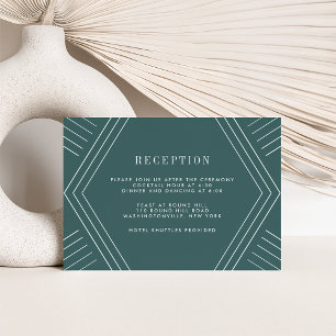 Empire-Hochzeitsempfangskarte Jasper Einladung