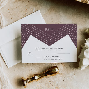 Empire RSVP Card   Eggpflanze Karte