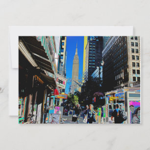 Empire Sate Gebäude vom 42. St New York Poster Save The Date