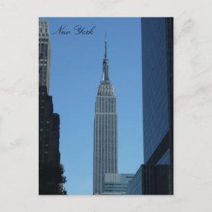 Empire State Blau Postkarte