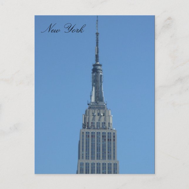 Empire State Blue Top Postkarte (Vorderseite)