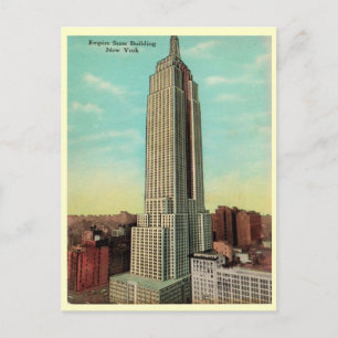 Empire State Building 1930er Jahre Postkarte