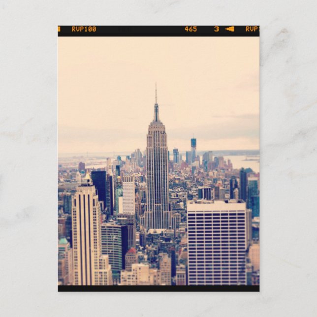 Empire State Building New York Postkarte (Vorderseite)