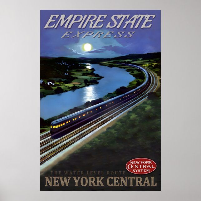 Empire State Express New York Central Railroad Poster (Vorne)