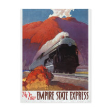 Empire State Express Vintage Poster Restauriert