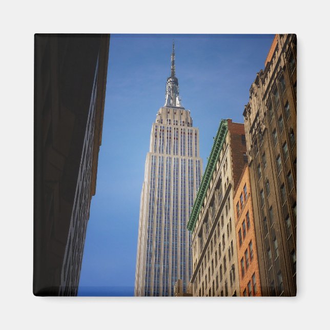 Empire State Gebäude gegen den Himmel, NYC Magnet (Vorne)