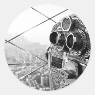 Empire State Gebäude New York Pro Foto Runder Aufkleber