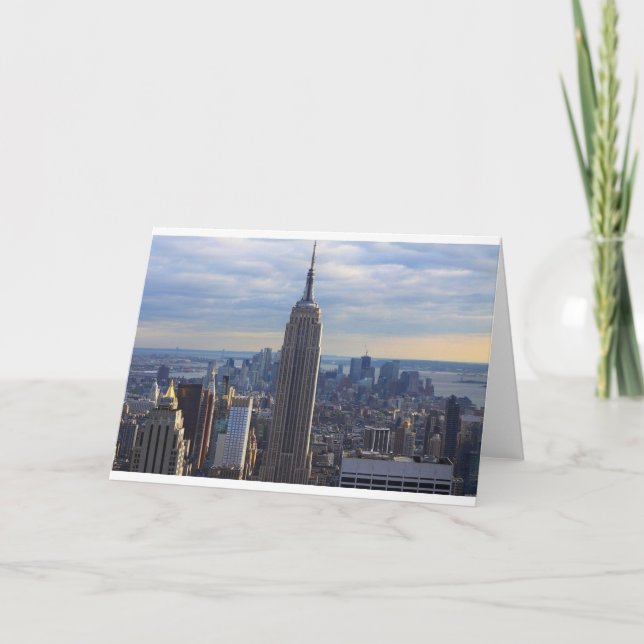 Empire State Gebäude NYC, NY Karte (Vorderseite)