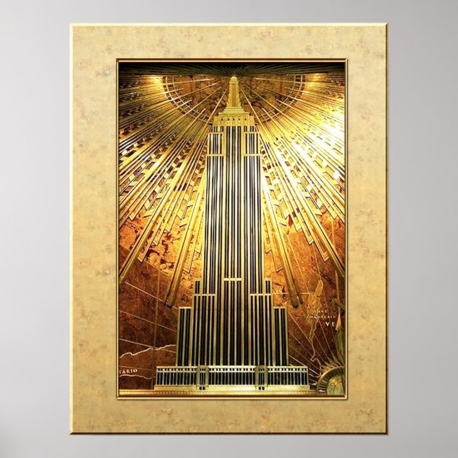 Empire State Gebäude Poster (Deko) (Vorne)