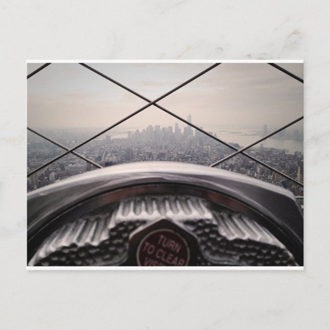 Empire State Gebäude Postkarte (Vorderseite)