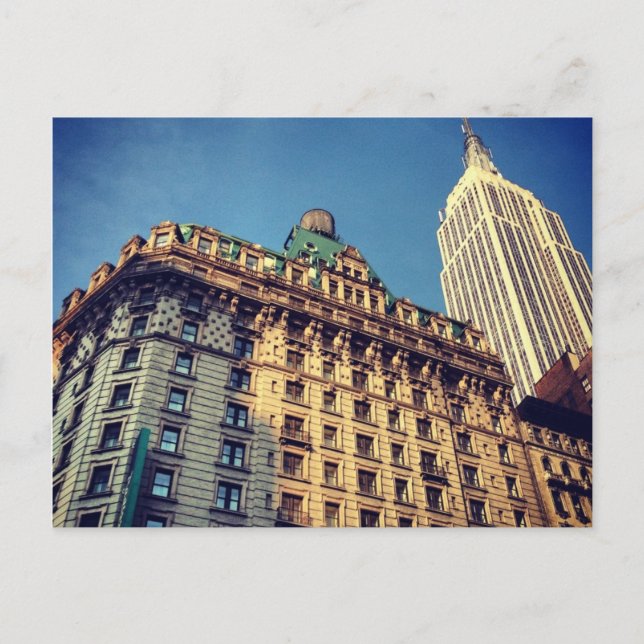 Empire State Gebäude Postkarte (Vorderseite)