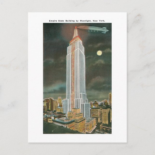 Empire State Gebäude Postkarte (Vorderseite)