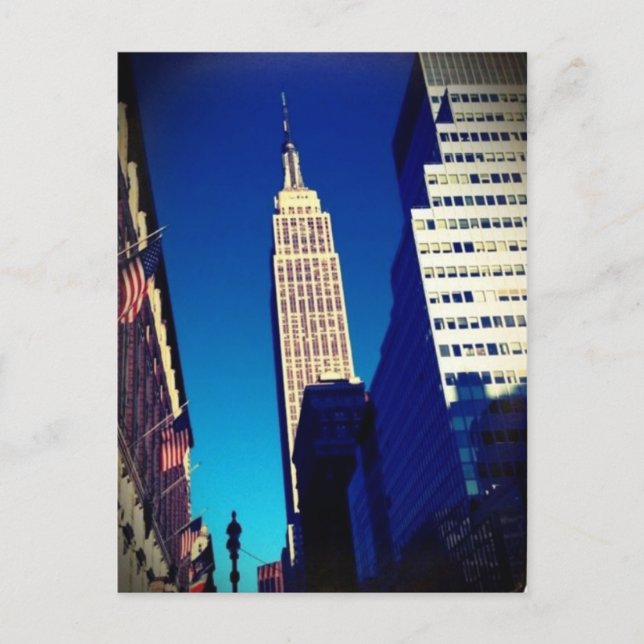 Empire State Gebäude Postkarte (Vorderseite)