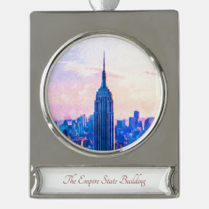 Empire State Gebäude Travel Watercolor Ornament