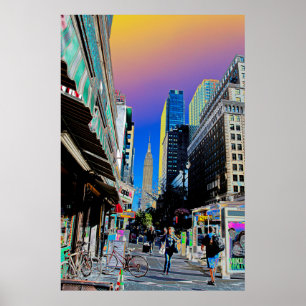 Empire State Gebäude vom 42. Poster